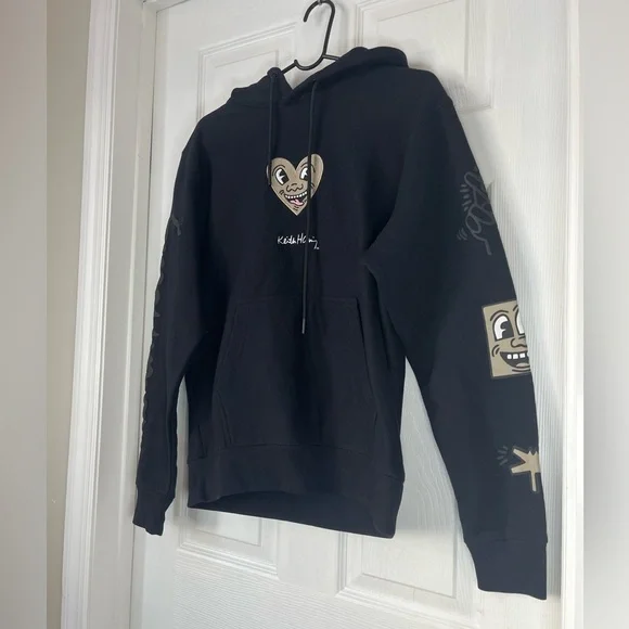 Keith Haring x Shoe Palace embroidered graphic design pullover hoodie size S - Picture 6 of 6